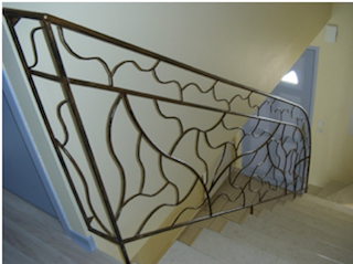 Rampe, escalier, en, fer, forgé, ferronnerie, d’Art,